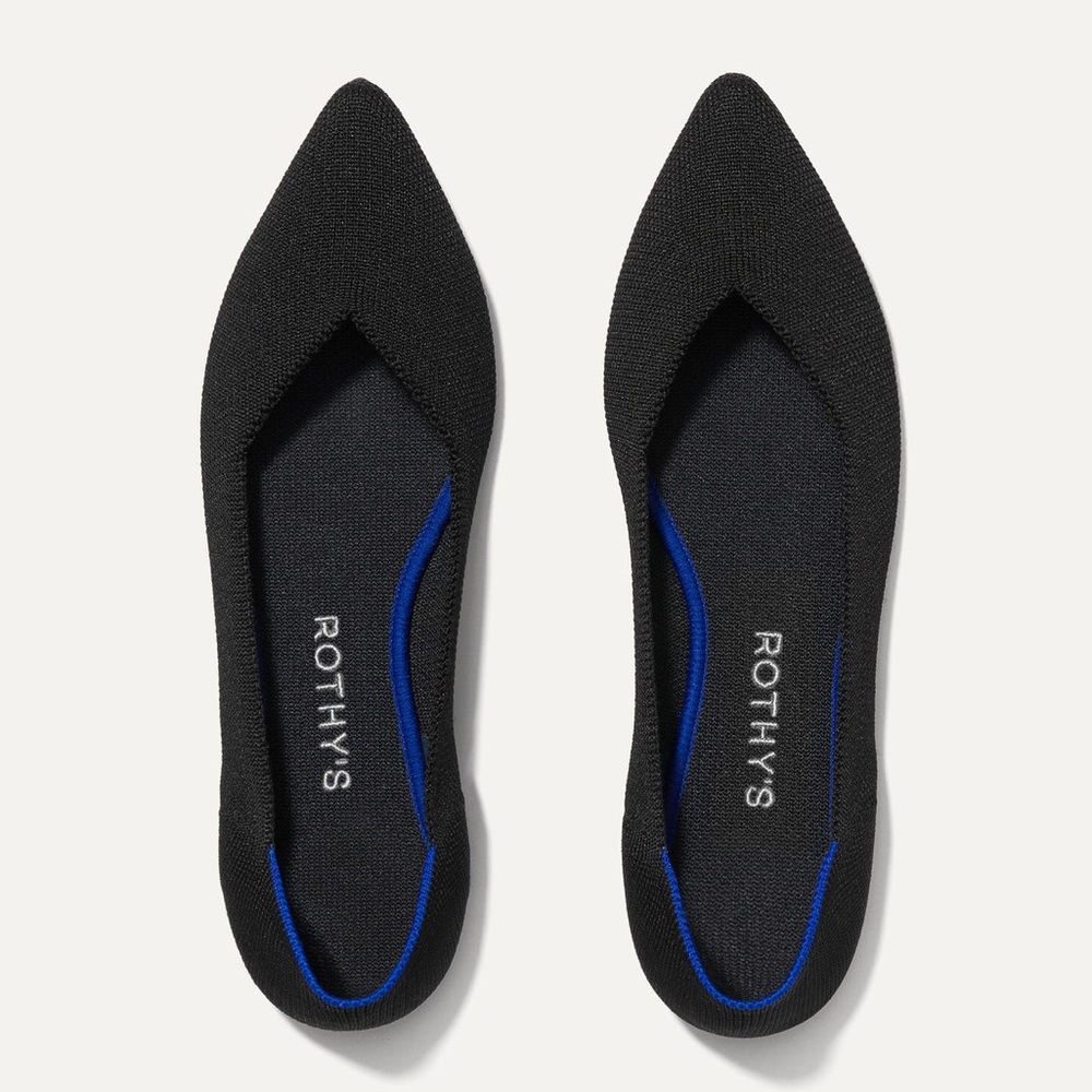Rothy's Black and Blue Flats